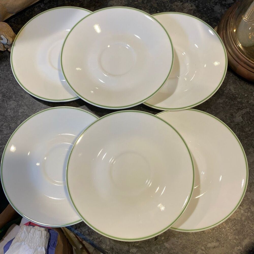 Vintage Corelle Strawberry Sundae Saucers Sprung Meadow - 6
